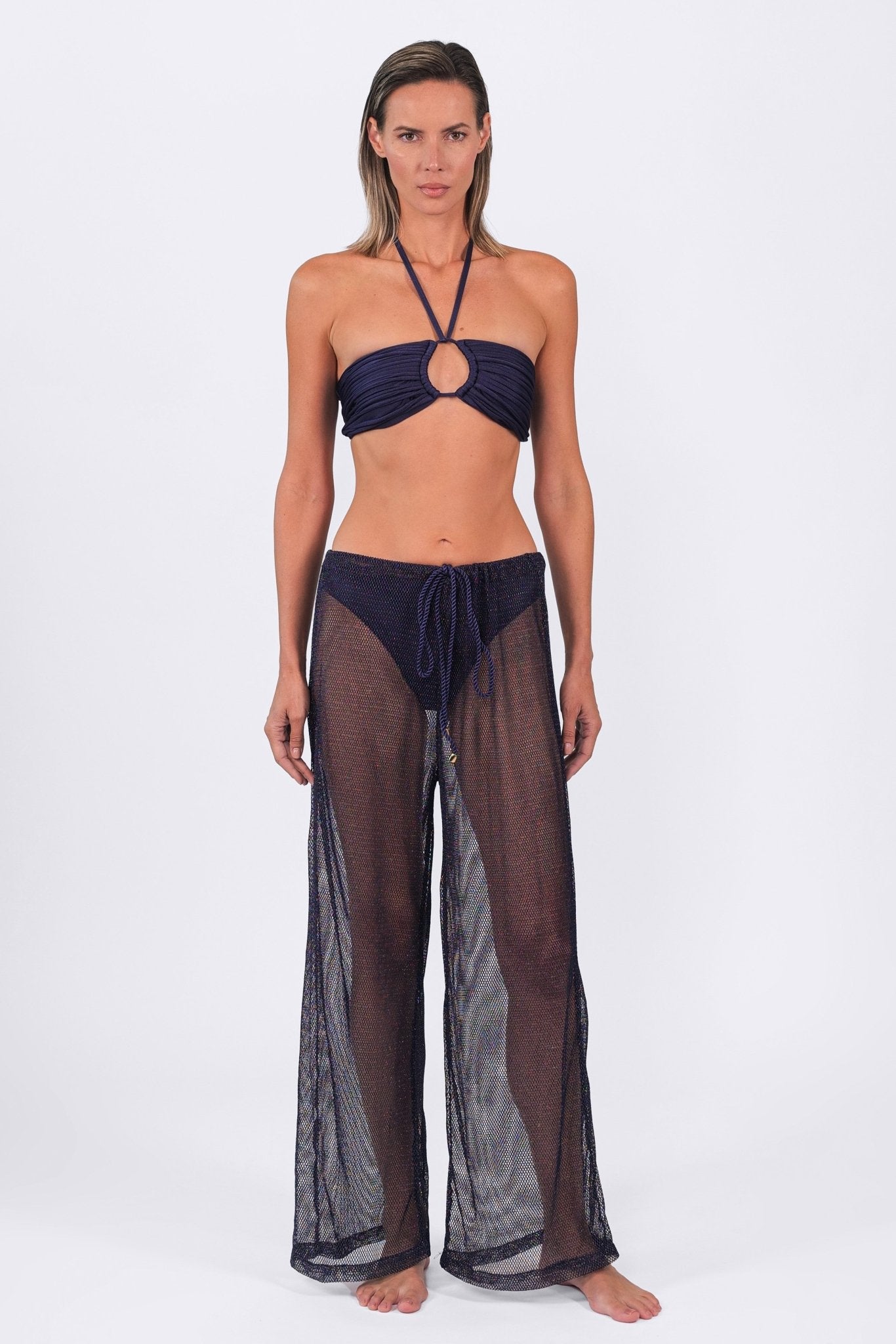 Buzios Shimmer Pants | Dusk Blue - Acqua de Luxe Beachwear