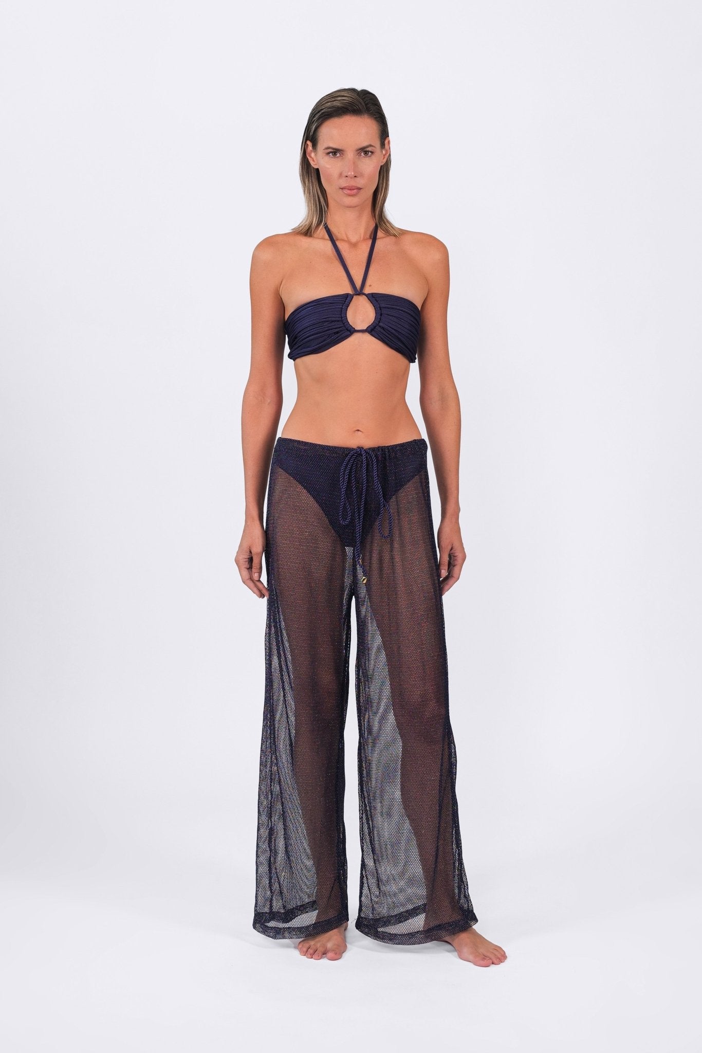 Buzios Shimmer Pants | Dusk Blue - Acqua de Luxe Beachwear