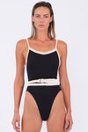 Greece Belted One - Piece - Acqua de Luxe Beachwear