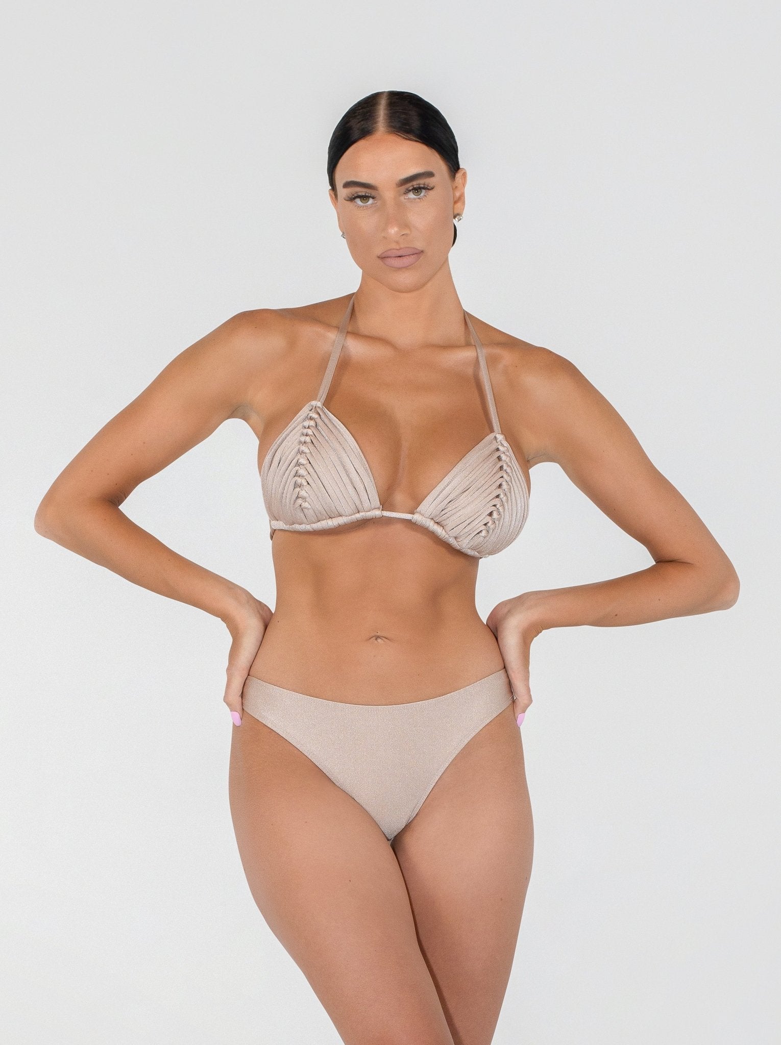 Mykonos Triangle Bikini Set | Gold - Acqua de Luxe Beachwear