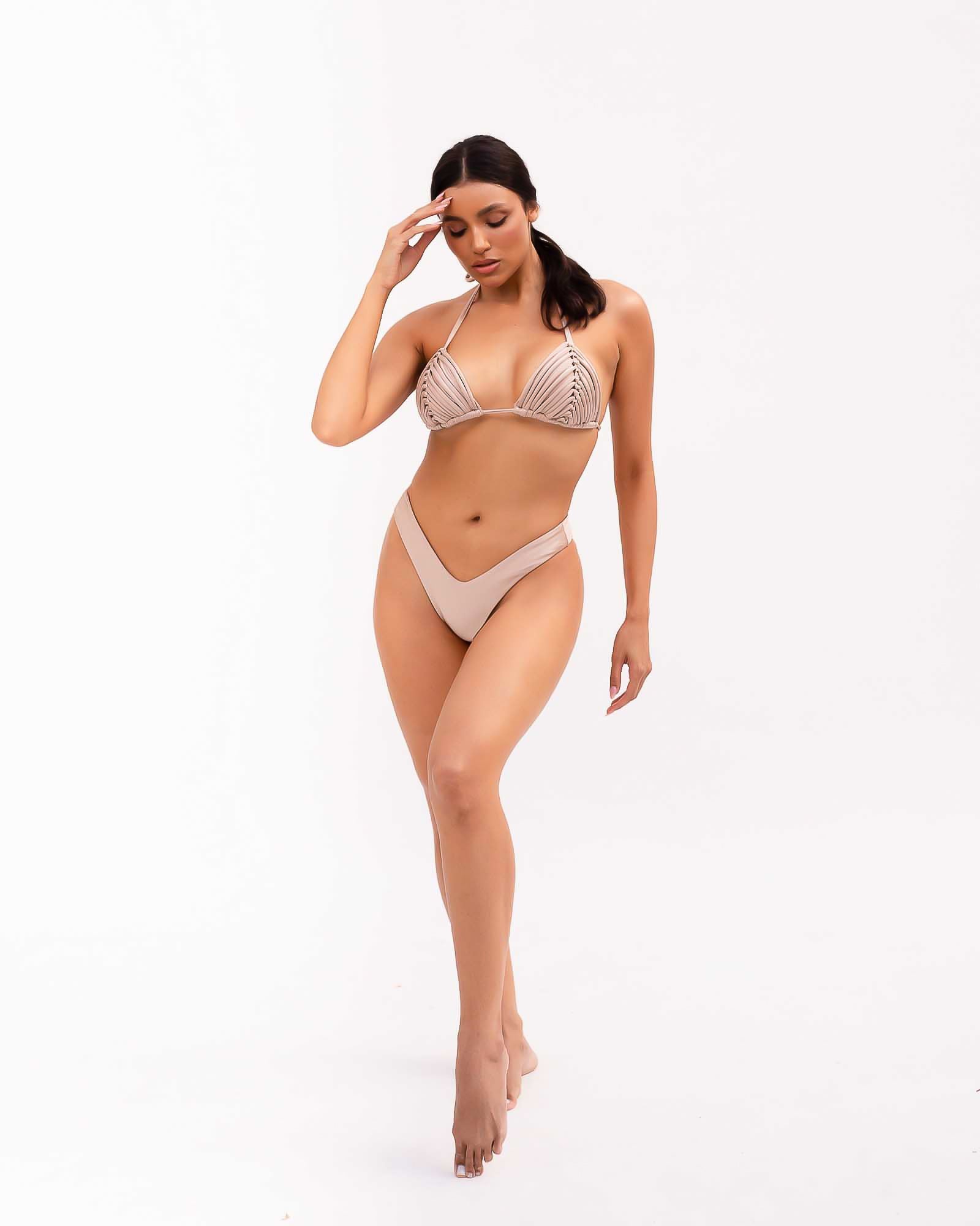 Mykonos Triangle Bikini Set | Gold - Acqua de Luxe Beachwear