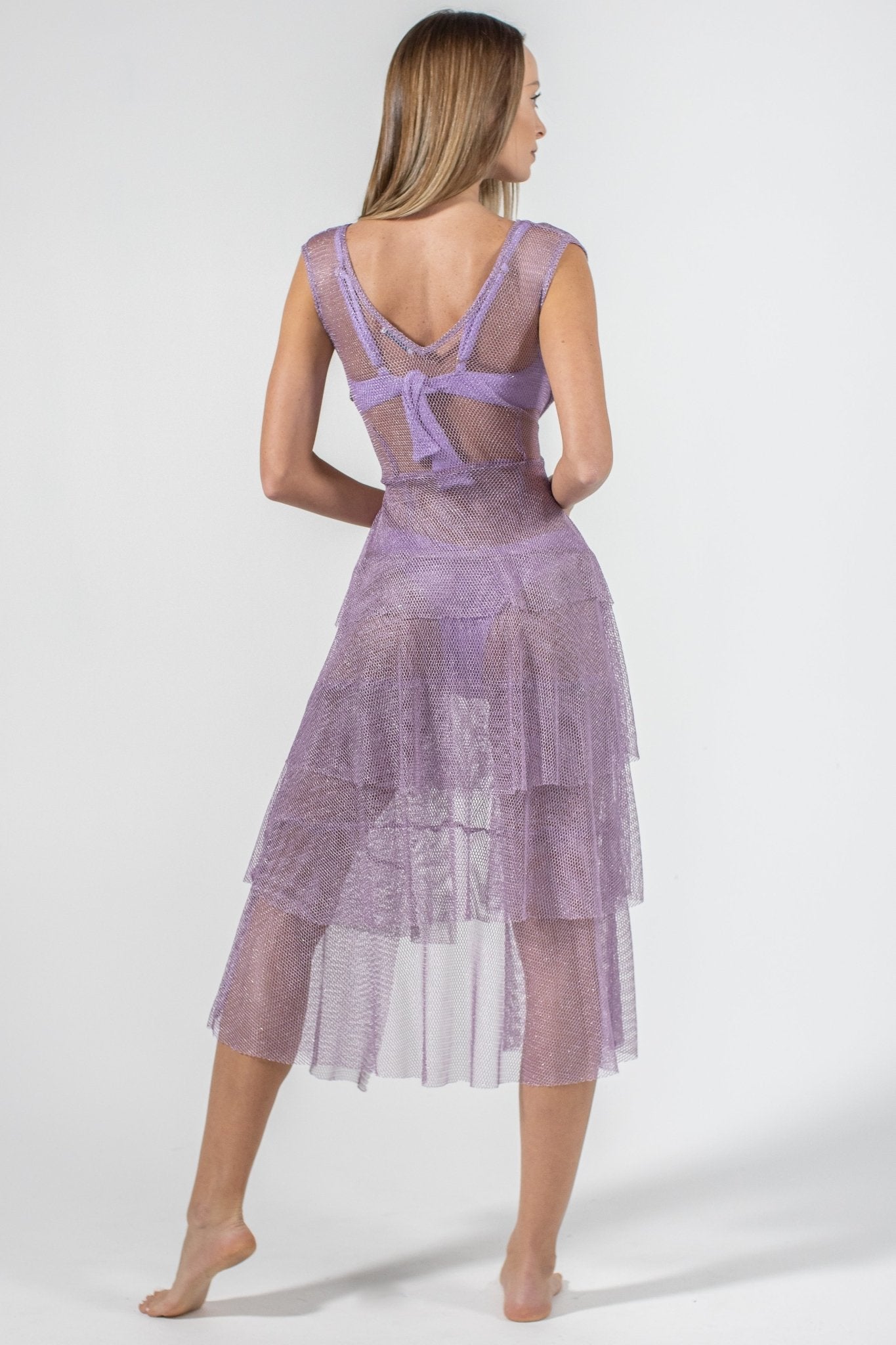 BUZIOS SHIMMER DRESS| LAVENDER