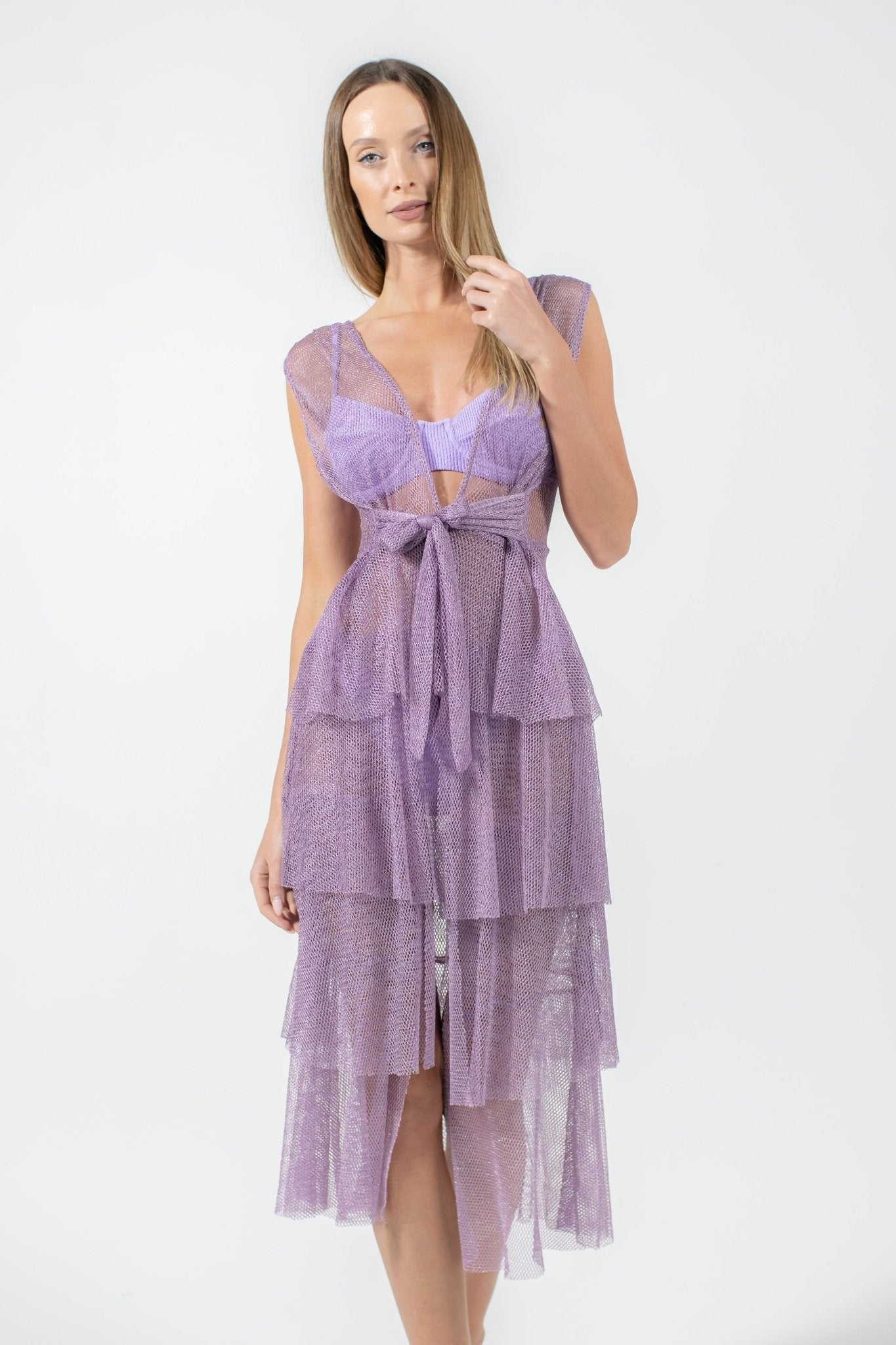 BUZIOS SHIMMER DRESS| LAVENDER