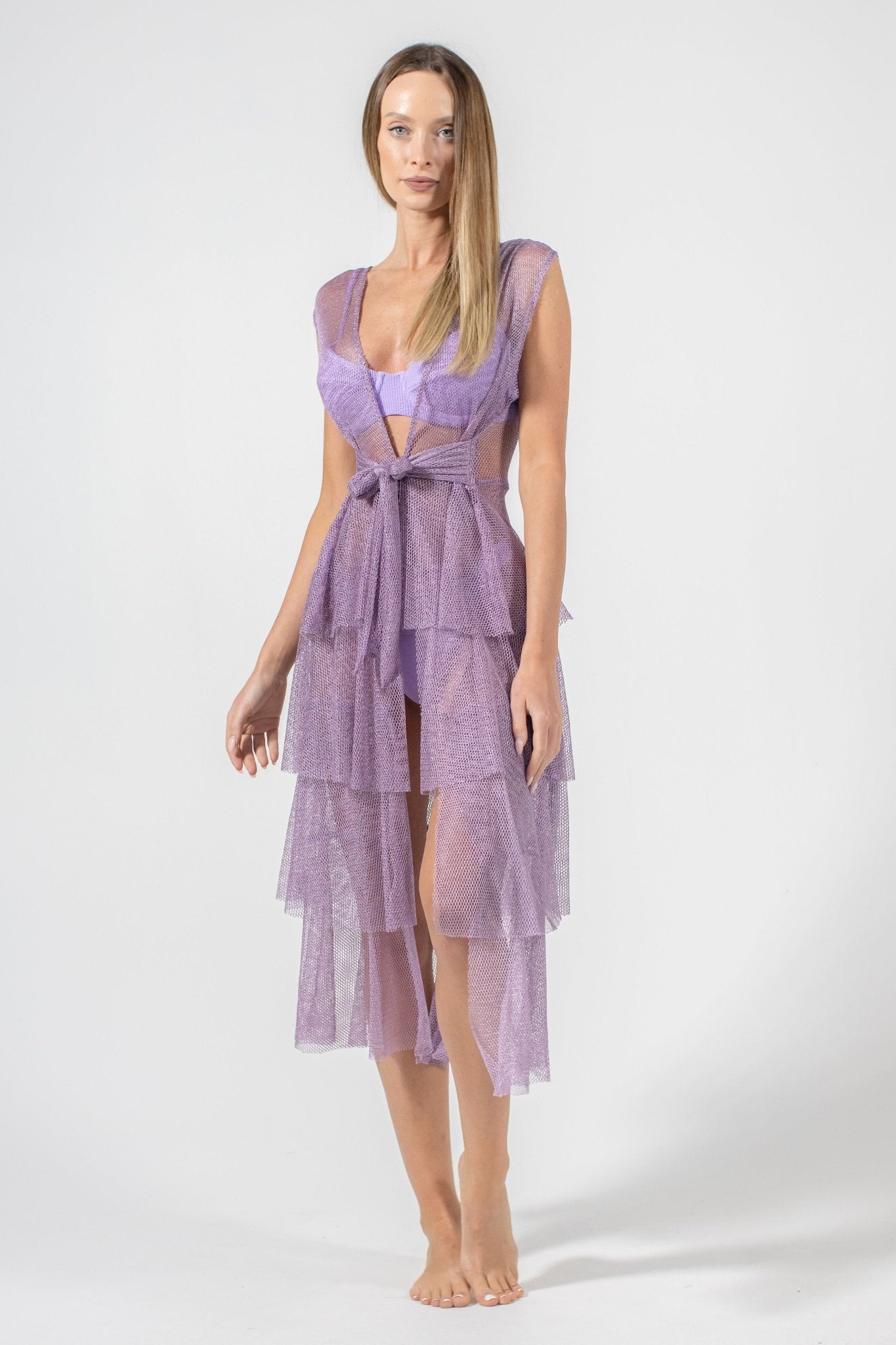 BUZIOS SHIMMER DRESS| LAVENDER